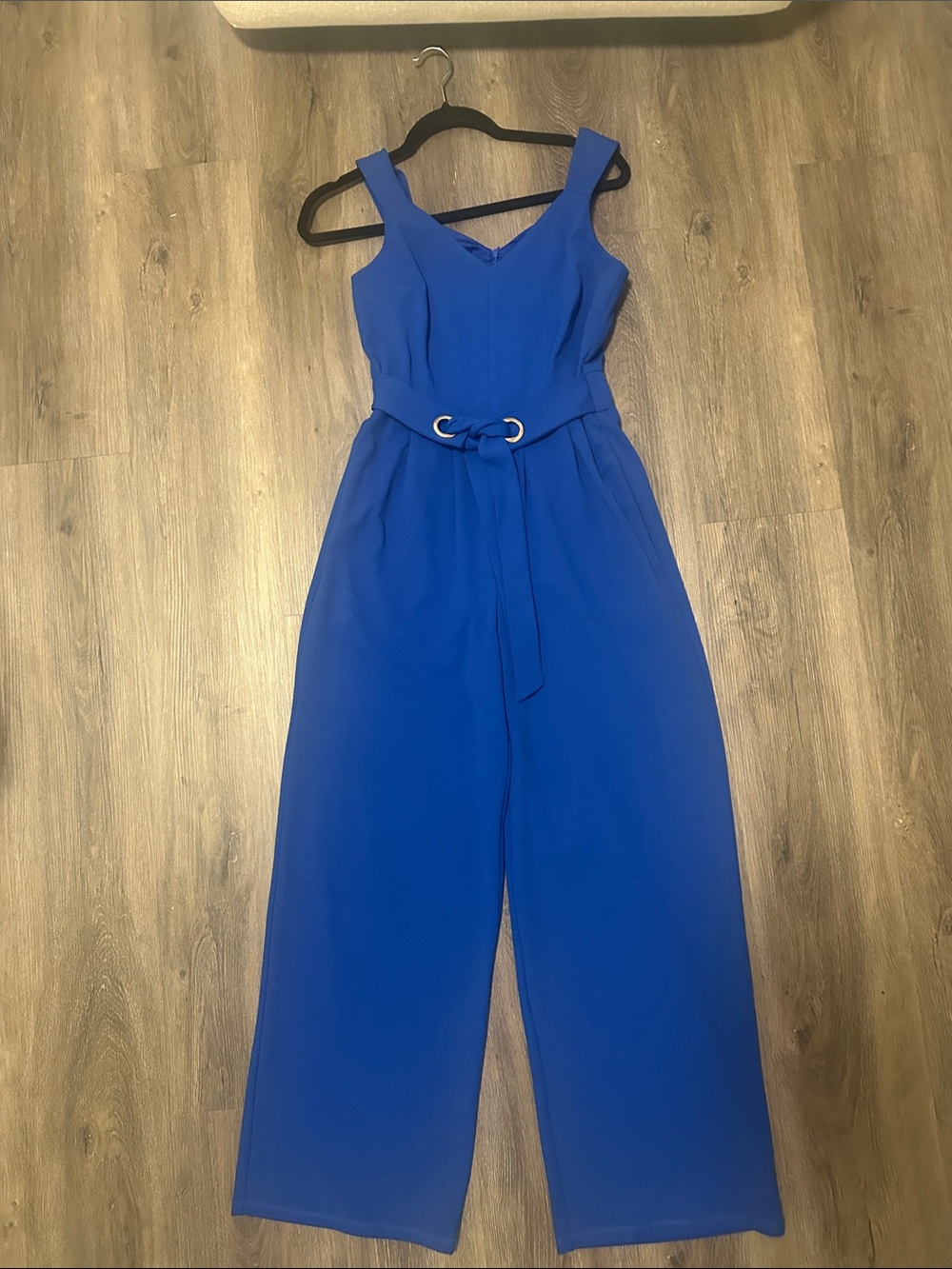 Sleeveless Royal Blue Wide-Leg Jumpsuit Size 0